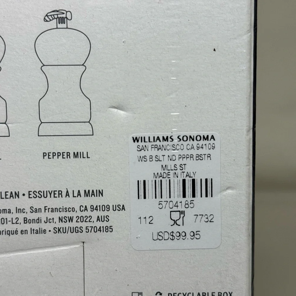 Williams Sonoma stylish salt